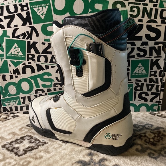 K2 Haymaker Conda white snowboard boots size 7 - Picture 2 of 7